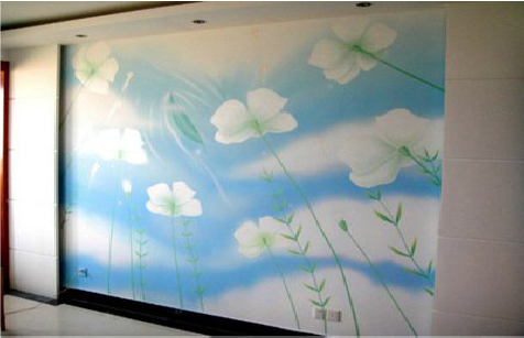 商丘画墙绘怎么画好白云的蓬松感？