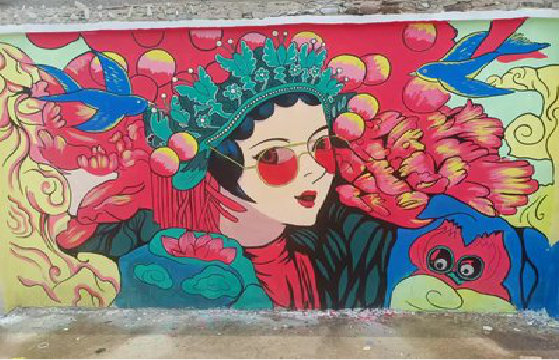 商丘墙体彩绘-网红墙