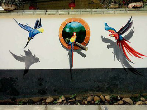 商丘视觉错位-3D墙绘设计