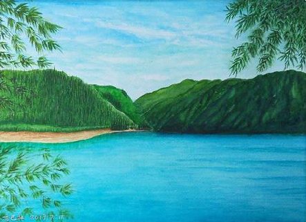 商丘在墙绘中，如何绘画绿水青山？