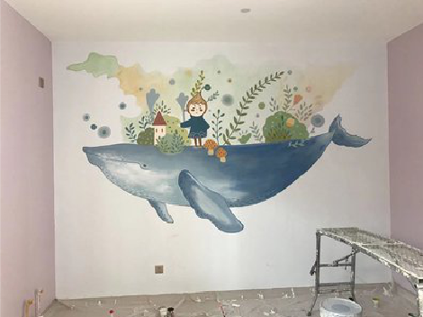 商丘手绘墙的特点及优势。